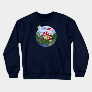 Magic mushrooms forest world Crewneck Sweatshirt